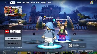 HOW TO GET THE LEGO SKINS IN FORTNITE LIVE [upl. by Aloibaf]