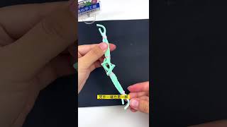 Use dental floss to make a bow and arrow with three firing modes that can be switched at will L [upl. by Ruhtua360]