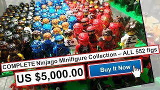 The CRAZIEST LEGO eBay listing you have ever seen ALL 552 Ninjago Minifigures [upl. by Brodeur]