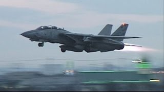 F14 TOMCAT Full Afterburner Take off 1996 Long [upl. by Jaddan]