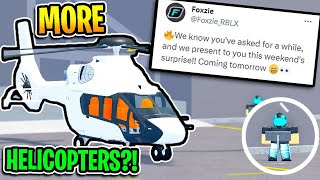 MORE Helicopters Are Coming To Car Dealership Tycoon UPDATE [upl. by Cawley]