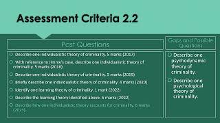 Criminology Unit Two Past questions and Gaps 2024 PowerPoint [upl. by Hummel]