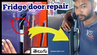 fridge door not closing properly Telugu fridge door rubber repairworkshoptelugu [upl. by Gazzo951]