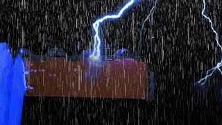 Rain Sounds For Sleeping  99 Instantly Fall Asleep With Rain And Thunder Sound At Night [upl. by Aiet]