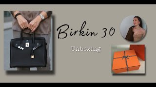 HERMES BIRKIN 30 BLACK RETURNE TOGO LEATHER UNBOXING amp REVIEW LILYSILK [upl. by Lacram]