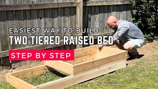 How to Build a TwoTiered Raised Garden Bed [upl. by Arriat]