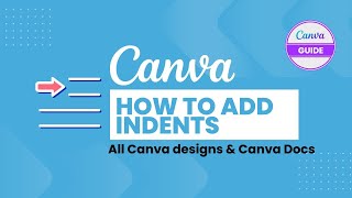 How to Do Indents and Hanging Indents in Canva amp Canva Docs [upl. by Liam]