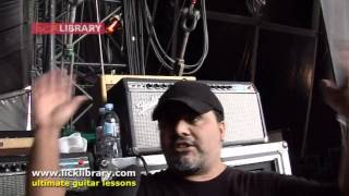 Lenny Kravitz Guitar Tech Alex Alvarez Gear Overview  V Festival [upl. by Dolli]