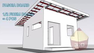 SHED ROOF  DESIGN AND ESTIMATE in TUBULAR RAFTER I 50m x 50m [upl. by Tiphani63]