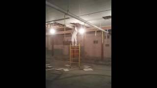 Baker scaffold fail ASBESTOS ABATEMENT [upl. by Aihsenek6]