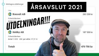 Årsavslut för företagen 2021 och utdelning aktiebolag med huvudregeln och förenklingsregeln [upl. by Tsiuqram]