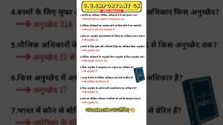 Fundamental rights part3 competitive exam educationalvideo informative knowledge motivation [upl. by Waverley935]