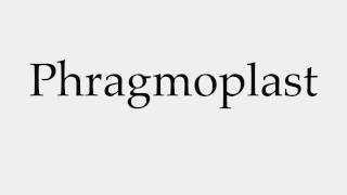 How to Pronounce Phragmoplast [upl. by Illil237]