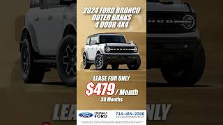 Experience the thrill of the wild Schedule a test drive of the 2024 Ford Bronco Outer Banks today [upl. by Eignav366]