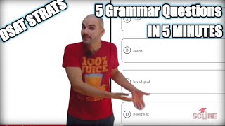 5 Grammar Questions in 5 Minutes or Less  Digital SAT Grammar Strategy [upl. by Meyeroff]