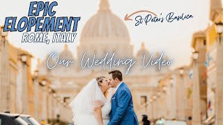 THE MOST MAGICAL ITALIAN ELOPEMENT  WEDDING VIDEO [upl. by Gupta]