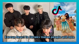 Korean React To TikToks Indian People Will Love [upl. by Ardnek476]