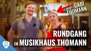 Rundgang im Musikhaus Thomann  Gabi Thomann zeigt uns das LADENGESCHÄFT [upl. by Nicholson583]