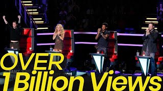 MOST WATCHED THE VOICE PERFORMANCE OF ALL TIME  TOP 10 AUDITIONS [upl. by Labaw]