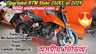 Upgraded KTM Duke 250 in 2024Detail walkaround VideoBrand New Frame5quot LCD DashboardDuel Abs 🔥🥰😍 [upl. by Ayikan286]