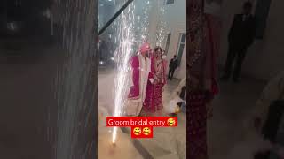 Groom bridal entry 🥰🥰 song music love bollywood merriage shadi [upl. by Farlie]