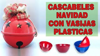 🎅🎄⛄ Adorno CASCABEL de NAVIDAD para decorar Hazlos tú misma Reciclaje DIY Adornos navideños 2022 [upl. by Asert]