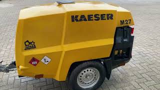 Kaeser M27 mobiele compressor stock nr 0006053 [upl. by Shivers]