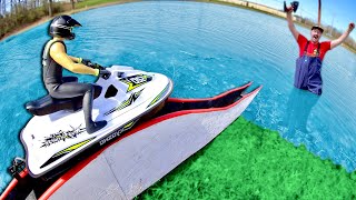 I Built A Roller Coaster For My RC Jet Ski [upl. by Enyahc668]