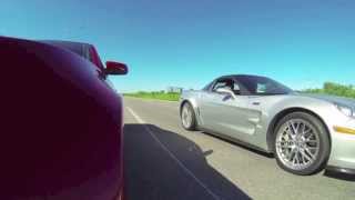 2013 GT500 vs 2013 Corvette ZR1 [upl. by Ahpla313]