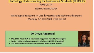 Puruse 7A Uploaded Neuropathology Pathological Reactions in CNS [upl. by Etsirhc]