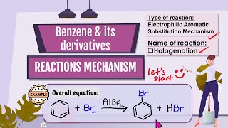 Benzene halogenation Br2 [upl. by Ennej]