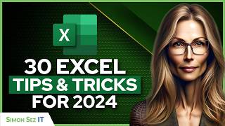 30 Essential Excel Tips and Tricks for 2024  Excel Productivity Tutorial [upl. by Starkey857]