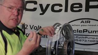 Converting a Tubed Motorcycle Rim to a Tubeless Rim [upl. by Berners]