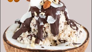 How to make your own protein almond joy ninja creami foodie recipe icecream weightloss [upl. by Halludba]