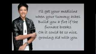 Daniel Padilla  Grow old with you w lyrics Full Version [upl. by Granville]