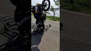 Wheelie practice with wheelie machine 🤣😭❤️‍🩹 reels short wheelie instagram solmanvlogs [upl. by Nile]