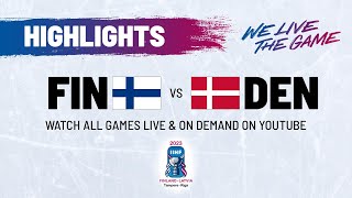 Highlights  Finland vs Denmark  2023 IIHFWorlds [upl. by Esilec]