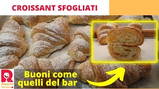 Croissant cornetti sfogliati francesi fatti in casa 🥐 Ricetta Iginio Massari [upl. by Weinman]