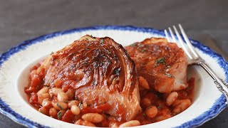 Braised Cabbage with Cannellini Beans [upl. by Alliuqahs335]