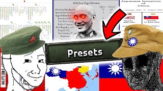 China but I use only Historical Presets amp Divisions In HOI4 [upl. by Airlia]