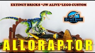 ALLORAPTOR LEGO CUSTOM DINOSAUR JURASSIC WORLD ALIVE I АЛЛОРАПТОР I 异食者 I 할당자 I アロラプター [upl. by Derte]