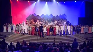 The Los Alamitos High School choirs sing quotGod Bless Americaquot [upl. by Pauli]