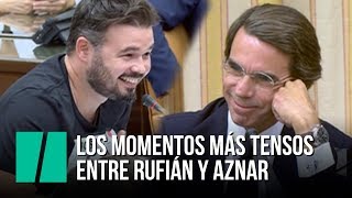 Los momentos más tensos entre Aznar y Rufián [upl. by Reddy16]