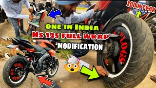 NS 125 full wrap modification  After modification look 🥵  Deep kevlogs ♥️ [upl. by Seedman]