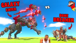 GALAXY EATER Challenges BONE BREAKER in Animal Revolt Battle Simulator with SHINCHAN CHOP UNDEFEATED [upl. by Shamrao]