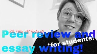 Peer Review for Students  Study Advice  Ellie Mackin Roberts [upl. by Davide]