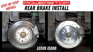 HOWTO Rear Brake Change  Pad amp Rotor INSTALL  20012005 LEXUS IS300 [upl. by Oirom]