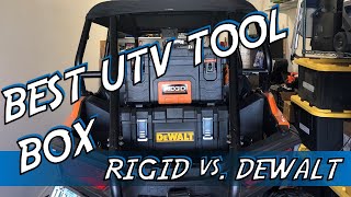 UTV Storage  Rigid vs Dewalt  Dust and Waterproof Tool Boxes [upl. by Mcdonald]