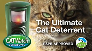 The CATWatch Ultrasonic Cat Deterrent  Approved by the RSPB [upl. by Osborne317]