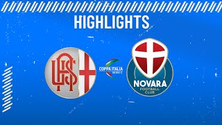 AlessandriaNovara 21  Primo turno  Coppa Italia Serie C  Highlights [upl. by Demmahom]